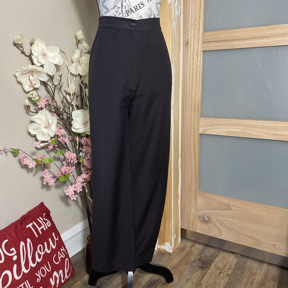 Jax Pure Virgen Wool Dress Pants Women's Size 8 Brown Straight Leg Trousers